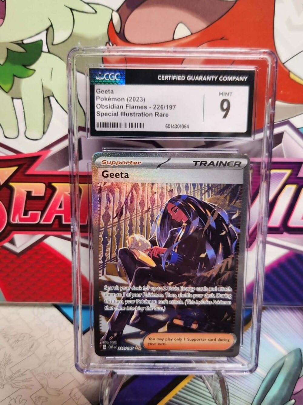 Pokemon Geeta 226/197 SIR Alt Art - Obsidian Flames - CGC 9